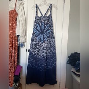 Sea New York - Navy Blue Tie-Dye Maxi Dress NWT Size XL